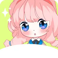 JK漫画吉祥物 - 双马尾少女形象